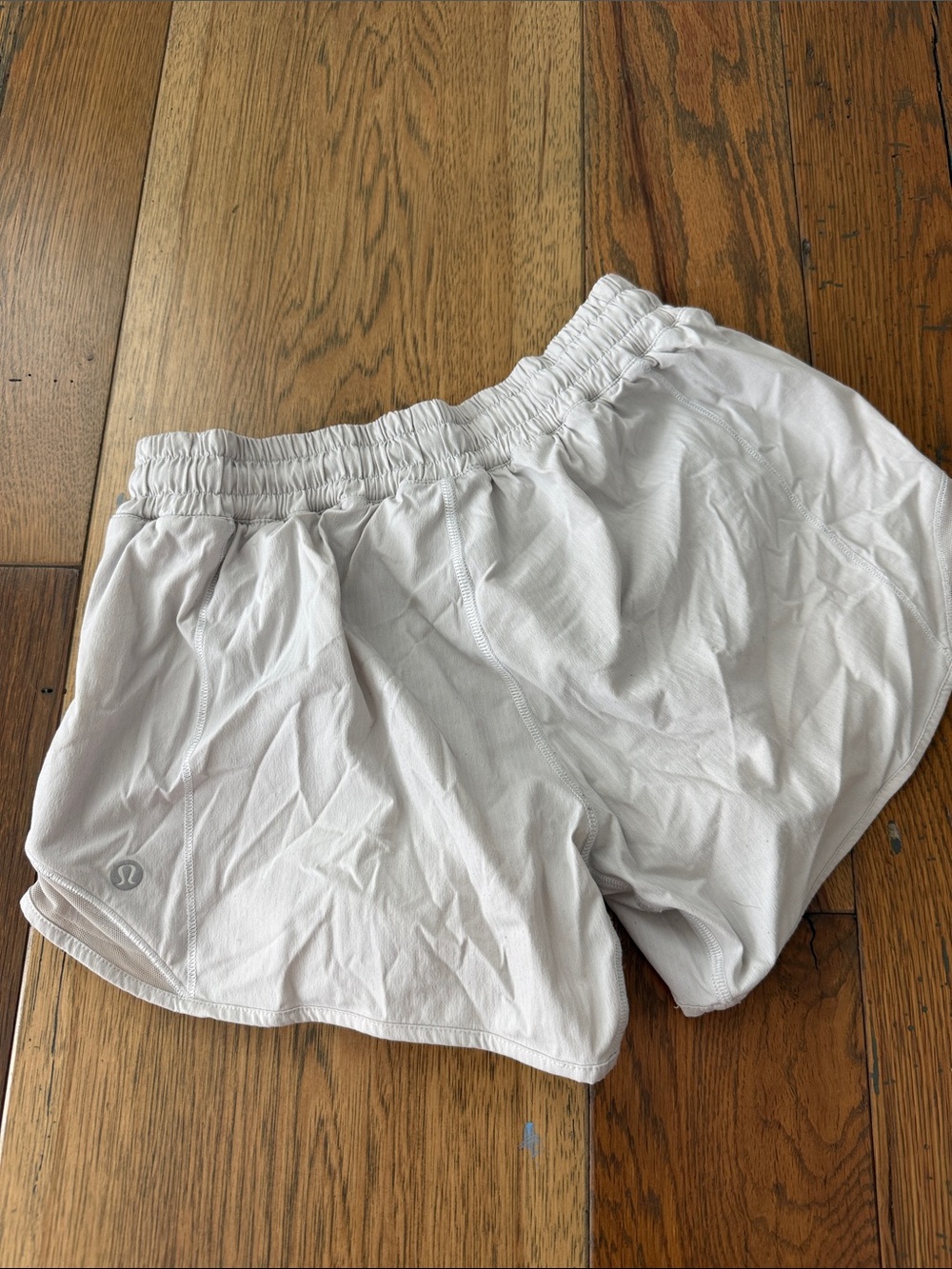 White Lululemon Women's Athletic Shorts - Breathable Running Shorts - Picture 2 of 7